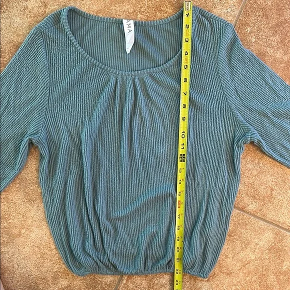 Blue Long Sleeve Anthropologie Top - Picture 3 of 6